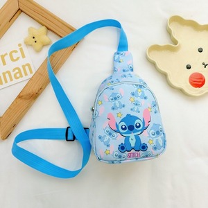 Stitch sac de poitrine pour enfants garçons et filles dessin animé imprimé mignon sac à bandoulière unique léger et décontracté sac à bandoulière de poche - Product Image 4