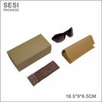 Emballage de lunettes de marque de luxe en gros en cuir boîte de lunettes de soleil optiques étui à lunettes avec logo