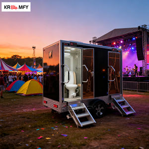 Remorque de toilettes portables de luxe en acier 2026 avec douche et toilettes pour utilisation en parc - Product Image 2