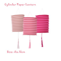 EASTTERN Bunte Zylinder-Papierlaternen mit Quasten für Chinesisches Neujahr & Weihnachtsfeier-Dekorationen
