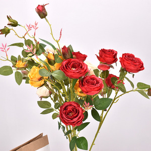 Rosas Artificiales de Seda con Tallo Largo de 89 cm para Decoración de Bodas y Hogar, Arreglo Floral Realista - Product Image 2