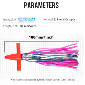 JIGGINGSOUL-SL006-7inch เหยื่อไบโอนิคขนาด9นิ้วเหยื่อล่อรูปนกล่อแบบนิ่มไบโอมิเมติกส์ปลาหมึกปลาหมึกปลาหมึกเหยื่อตกปลา - Product Image 2