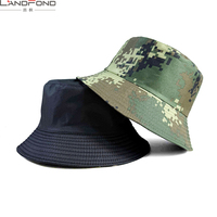 Chapeau Bob de Pêcheur Camouflage pour Activités de Plein Air Landfond – Protection Solaire, Logo Personnalisé, Polyester, Imprimé Numérique – Vente en Gros