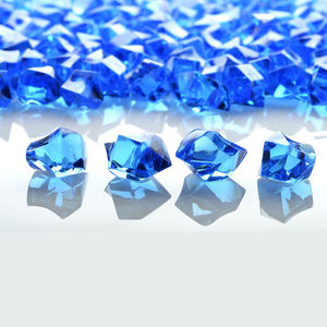 茶色のアクリルクリスタル宝石石アイスロックパーティー花瓶フィラー装飾用 - Product Image 3