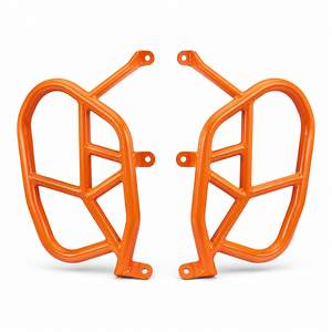 Barres de protection de moto orange personnalisées, tubes cintrés, soudés, revêtement poudré, protection moteur OEM ODM - Product Image 1