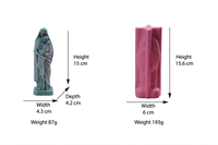 Moule à bougie en silicone classique Madone et Enfant, Moule 3D Vierge Marie et Bébé Jésus pour Art Religieux et Décoration Intérieure