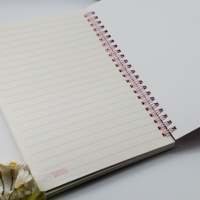 2025 personnalisé A6 mignon Mini enfant spirale 100 feuille cahier de papier intérieur blanc avec relié cousu