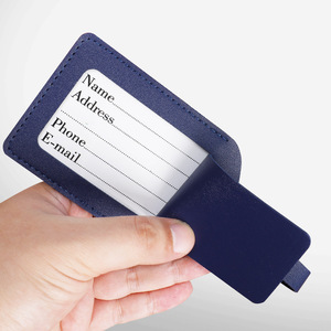 Thời Trang Hành Lý Vali nhãn tag biểu tượng tùy chỉnh PU da Tên ID nhãn tag Du Lịch Da Túi hành lý tag - Product Image 5