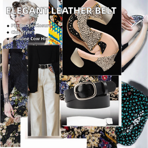 Nouvel arrivage de ceinture large pour femmes élégantes en cuir véritable avec fente ronde pour boucle en alliage - Product Image 3