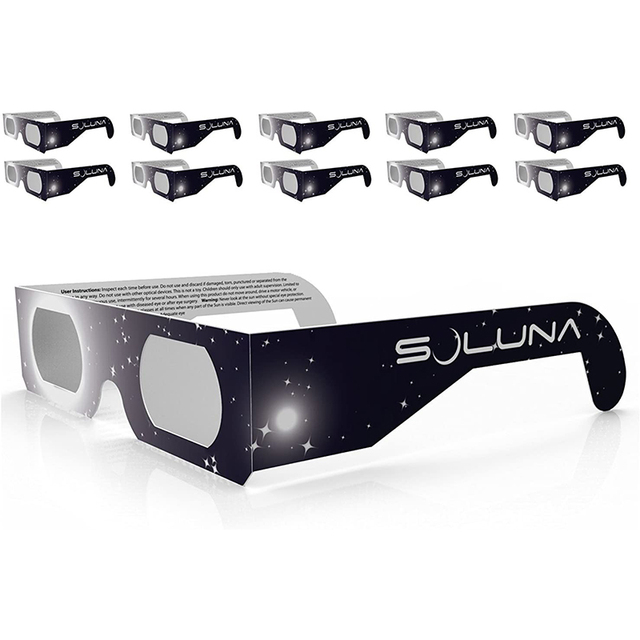 Wholesale Best Seller Custom Logo Eye Protective ISO&CE Certificated Paper Cardboard Solar Eclipse Glasses