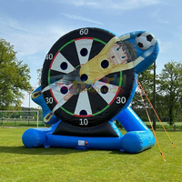 Cible de tir de football gonflable de qualité commerciale pour enfants, idéale pour les jeux de fête en plein air et les carnavals