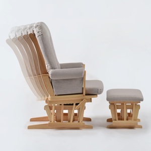 เก้าอี้โยกไม้สไตล์โมเดิร์นสุดสร้างสรรค์สำหรับการพยาบาลเก้าอี้ขี้เกียจสำหรับห้องนั่งเล่นห้องนอนระเบียงเฟอร์นิเจอร์สำหรับพักผ่อนในบ้านและสำนักงาน - Product Image 6