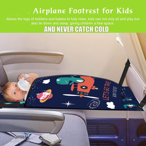 เตียงเด็กแบบพกพาสำหรับเดินทางบนเครื่องบิน พร้อมช่องเก็บของด้านข้าง สำหรับเด็กทารกและเด็กเล็ก ใช้เป็นที่พักเท้าสำหรับการเดินทางทางอากาศ - Product Image 4