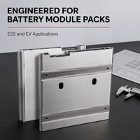 Plaque d'extrémité en aluminium haute résistance sur mesure, directement de l'usine, pour module de batterie prismatique, support de compression pour pack de batteries EV ESS