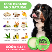 Baume pour pattes de chien naturel en gros, en conserve, sûr à lécher, pour pattes sèches et gercées, pour la route chaude et l'hiver