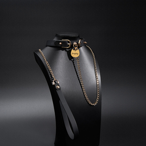 Cổ áo đi kèm với một dây xích có thể tháo rời, trò chơi nhập vai dành cho người lớn, cổ áo màu tím bdsm, Trừng Phạt, Thống Trị - Product Image 6