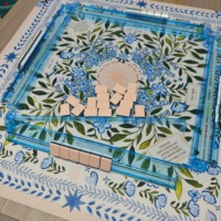 Règle de Mahjong en acrylique de 18 pouces avec sac de rangement, règle de poussée pour Mahjong américain, en stock