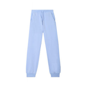 Pantalones Deportivos de Felpa para Niñas, Mezcla de Poliéster y Algodón Transpirable, Cintura Elástica, Dos Bolsillos, Pierna Recta, Casuales, Ecológicos - Product Image 1