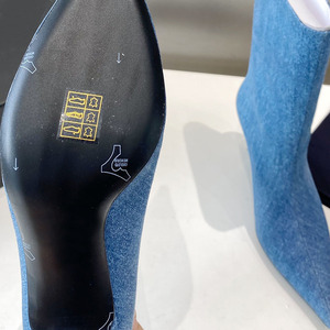 Chaussures tendance pour femmes 2023, bottes de cow-boy, talons hauts pour femmes de longueur moyenne, chaussures de créateurs pour femmes, marques célèbres - Product Image 5