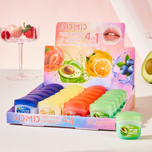 Set de Mascarillas Labiales con Extracto de Frutas 7g, 4 en 1, Bálsamo Labial Hidratante, Nutritivo y Reparador, Caja de Regalo para Mujeres y Hombres - Product Image 1