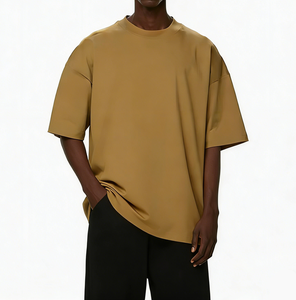 Camiseta de Alta Calidad 100% Algodón, Talla Grande, Personalizable con Logotipo Impreso Digitalmente, 250GSM, Cuello Redondo, Lisa, para Hombre - Product Image 1