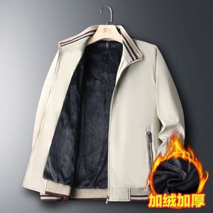 Giacca da Uomo alla Moda con Colletto Rialzato, Chiusura con Cerniera, <span class=keywords><strong>Abbigliamento</strong></span> Casual Trendy <span class=keywords><strong>per</strong></span> <span class=keywords><strong>Giovani</strong></span> e Mezza Età - Product Image 3