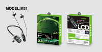 Layar Tampilan Warna-warni V5.4 Headset Olahraga Nirkabel Super Stereo Game Neckband Magnet Baterai Digital JL Mendukung Sisipan Kartu TF
