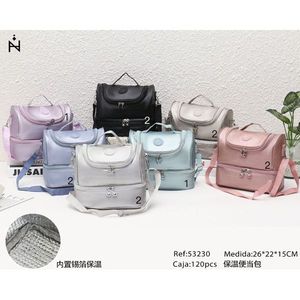 Borsa termica per bento 26x22x15 cm con pellicola interna in alluminio per la conservazione degli alimenti - Product Image 3