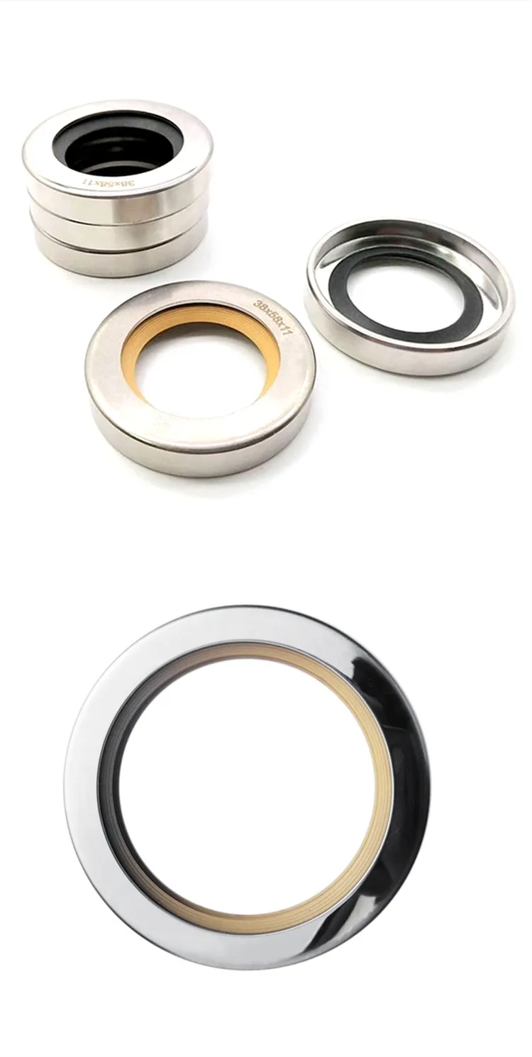 PTFE Stainless Steel Rotary Lip Air Compressor Shaft Seal PTFE Oil Seal
