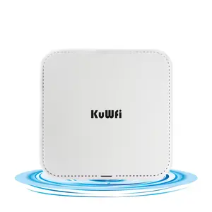 Low MOQ customization KuWFi dual band ap IPv4 gigabit RJ45 port indoor wireless access point with led display