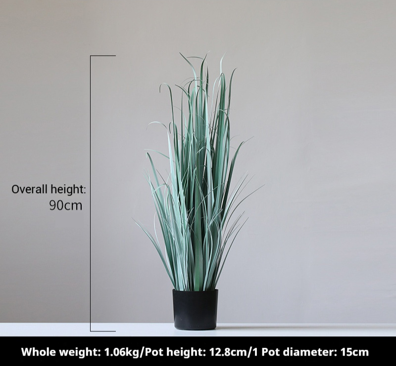 90cm gray-white reeds