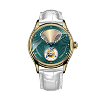 Montres mécaniques tourbillon volant pour hommes, nouveau design, forme corne/entonnoir, lumineuses et étanches, fabrication OEM/ODM