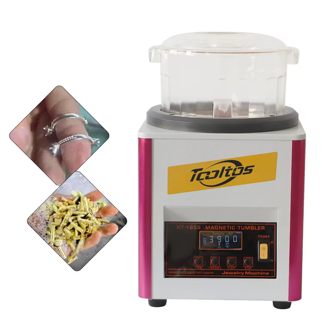 KT-185S Magnetic Polishing Machine 2000RPM Jewelry Polisher Finisher Magnetic Tumbler Jewelry Grinding and Polishing Machine