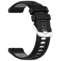Win-Win Factory OEM Zweifarbiges Atmungsaktives Silikon Smartwatch-Armband 20/22mm für Garmin Forerunner 170 F 70