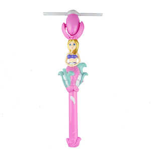 Moulin à vent électrique lumineux rotatif et clignotant pour enfants, motif sirène fantaisie, <span class=keywords><strong>jouet</strong></span> lumineux amusant, baguette magique féerique en plastique - Product Image 4