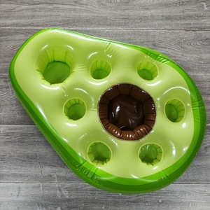 Soporte para vasos con forma de piña, flotador inflable de aguacate para piscina, mesa bar enfriadora de cerveza para fiestas de verano en la playa - Product Image 5