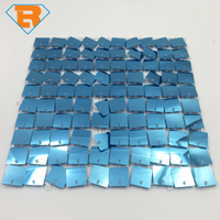Toile de fond murale bleue scintillante, toile de fond carrée à paillettes, grille à paillettes entrelacées, panneau mural scintillant pour fête d'anniversaire, mariage, décoration de festival