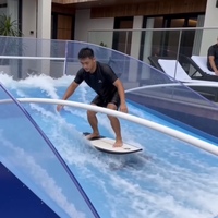 Machine à faire des vagues artificielles mobiles pour usage commercial - Construction en acier, simulateur de vagues non gonflable pour la maison, le parc aquatique et l'aventure