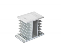 Dissipateur de chaleur de relais à semi-conducteurs triphasé SSR 10 ~ 120A pour la base de refroidissement de dissipateur de chaleur en aluminium industriel
