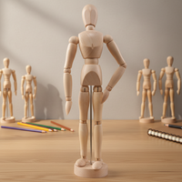 Modelo de Exhibición de Madera, Maniquíes de Madera Flexibles