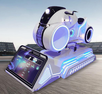 Simulateur de conduite de moto VR 9D rentable, expérience de course immersive, machine de jeu VR pour centre de divertissement intérieur