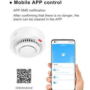 Détecteur de fumée intelligent Tuya Wifi/Zigbee, protection incendie, alarme de sécurité domestique, capteur de fumée, fonctionne avec Home Assistant - Product Image 5