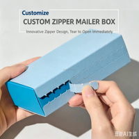 Boîtes d'expédition avec fermeture à glissière anti-effraction |   Cartons d'expédition à double couvercle anti-écrasement pour petites entreprises