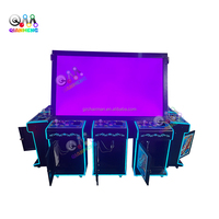 Qianmen marque personnalisé motif/Logo 65 pouces écran détachable 10 joueurs Table de poisson pour IGS poisson chasse Arcade Machine de jeu