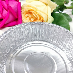 Barquettes jetables en aluminium de qualité alimentaire, robustes, 6 pouces (600 ml), compatibles <span class=keywords><strong>micro</strong></span>-ondes, avec couvercle, pour plats à emporter. - Product Image 4