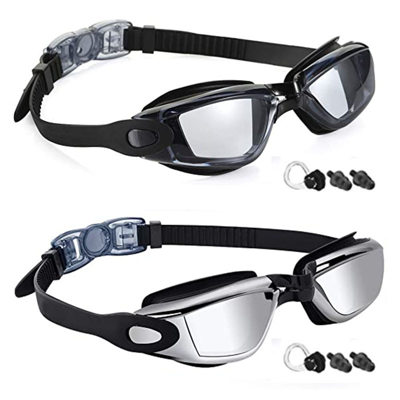 AF2016: 2-pack: Silver-plated black transparent