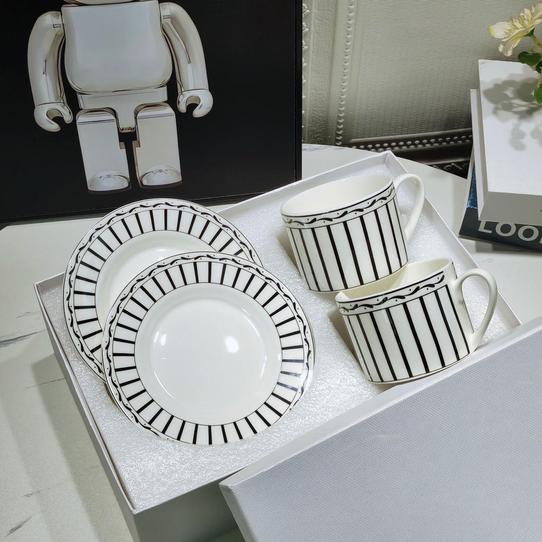 double cup and saucer-A