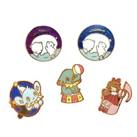 Épingles en Métal Émail Dur Personnalisées Fabricant Kunshan Krell, Badges Anime Personnalisés avec Support, Carte de Support d'Épingle en Émail Personnalisée