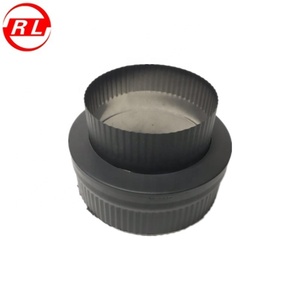 Système de cheminée en acier inoxydable noir isolé pour poêle à <span class=keywords><strong>bois</strong></span> - Product Image 2