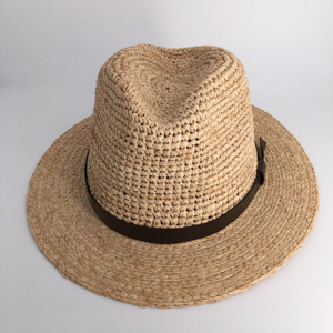 Sombrero de Paja Natural de Rafia Estilo Panamá para Viajes y Playa - Product Image 2